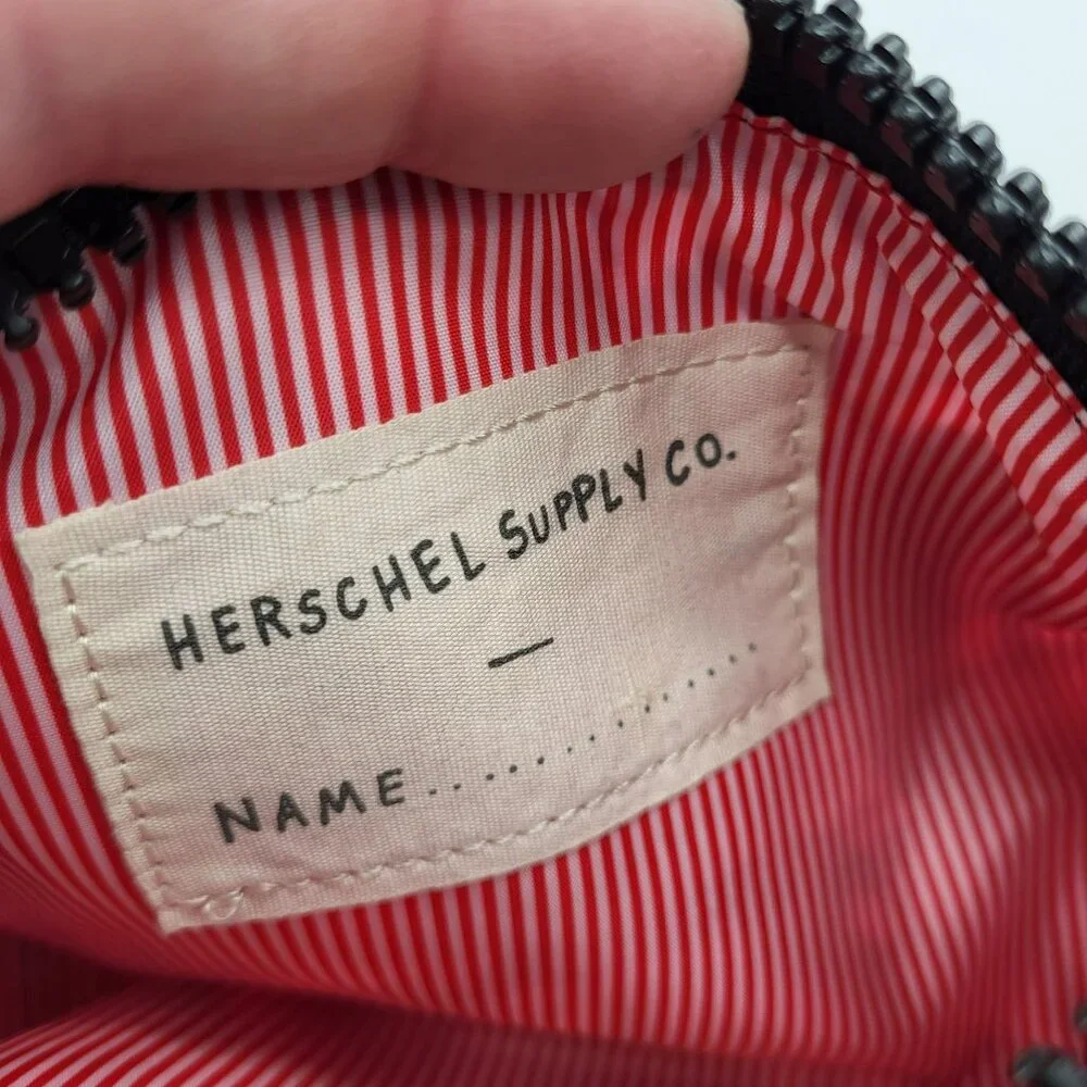 Herschel Kids Pencil Case Pink Plaid With Zippered Compartment & Handle